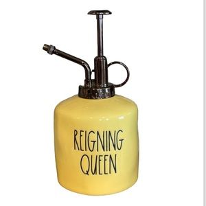 RAE DUNN Reigning Queen Ceramic  Mister Watering Pot Gardening Pump Spray